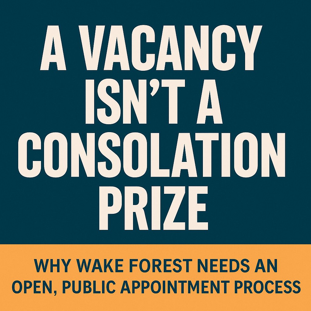 Featured image for A Vacancy Isn’t A Consolation Prize