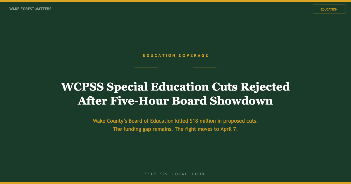 “We Will Not Balance Budgets on the Backs of Our Most Vulnerable Students”