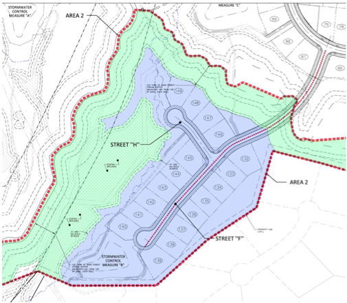Aerial view of the former Wake Forest Golf and Country Club property at Club Villas Drive where Mungo Homes proposes 170 single-family lots