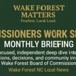 Wake Forest Commissioners Work Session: $95M Road Planning, $337K Traffic Study, Monuments Policy Discussion | April 7, 2026