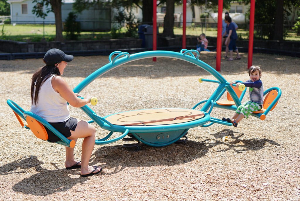 Taylor Street Park playground equipment in Wake Forest