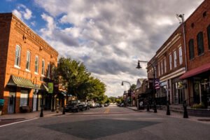 Downtown Wake Forest North Carolina White Street