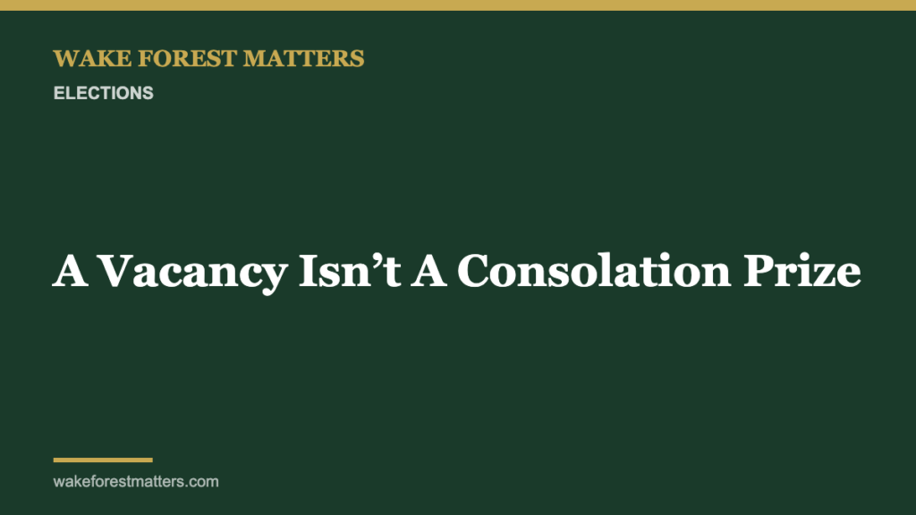 A Vacancy Isn’t A Consolation Prize - Wake Forest Matters